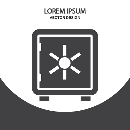 Safe icon on the backgroundのイラスト素材