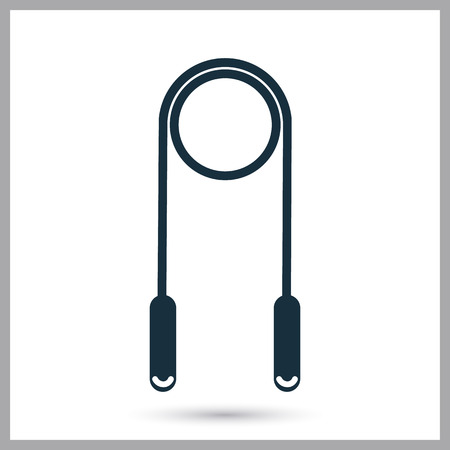 Skipping rope icon on the backgroundのイラスト素材