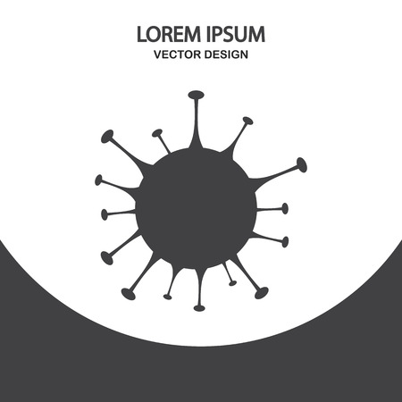 Virus icon on the backgroundのイラスト素材