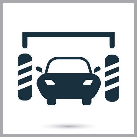 car wash service icon on the backgroundのイラスト素材