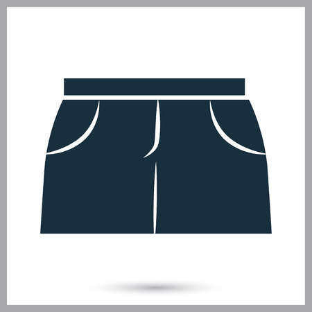 Woman scirt icon on the backgroundのイラスト素材