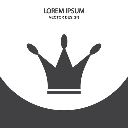 Princess crown icon on the backgroundのイラスト素材