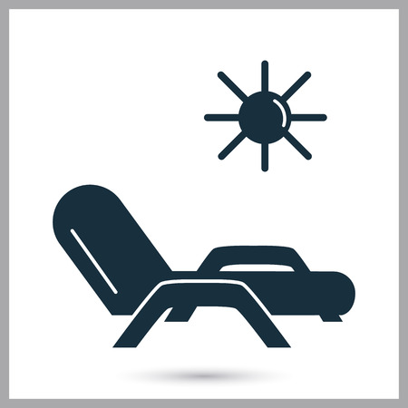 Summer launger icon on the backgroundのイラスト素材