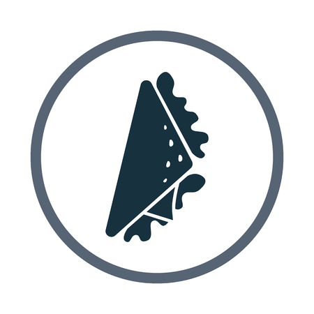 Sandwich simple icon on the backgroundのイラスト素材