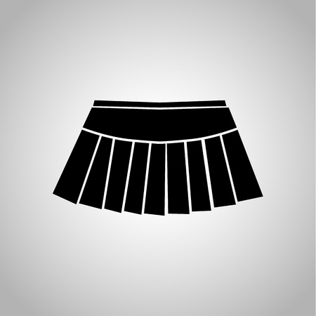 Tennis skirt icon on the backgroundのイラスト素材