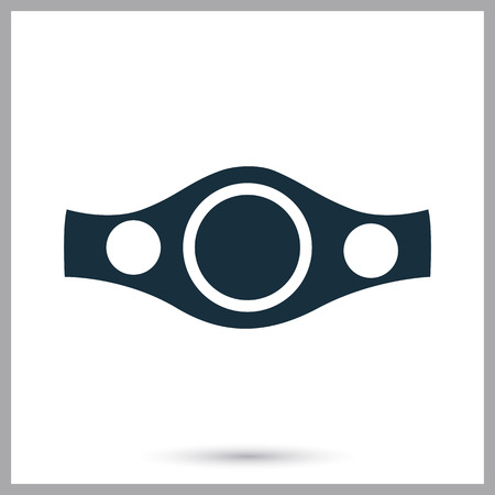Boxing champion belt icon on the backgroundのイラスト素材