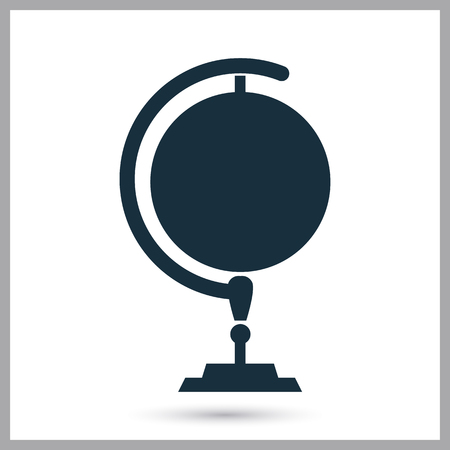 Globe icon on the backgroundのイラスト素材