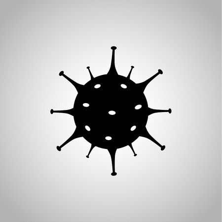Microorganism icon on the backgroundのイラスト素材