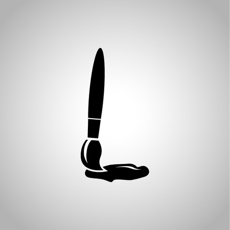 Drawing process icon on the backgroundのイラスト素材
