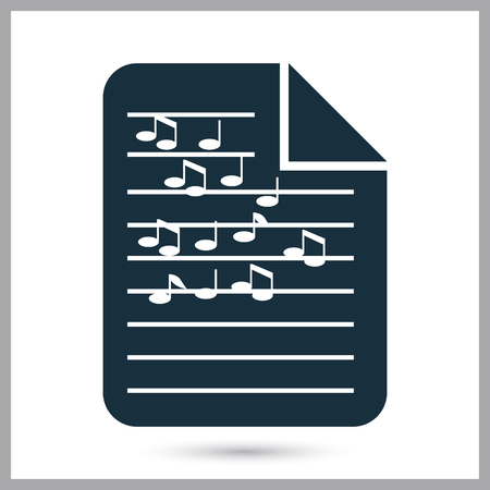 Note sheet icon on the backgroundのイラスト素材