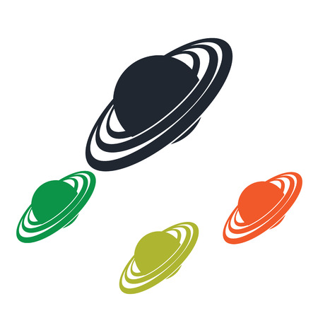 Uranus panet icon on the backgroundのイラスト素材