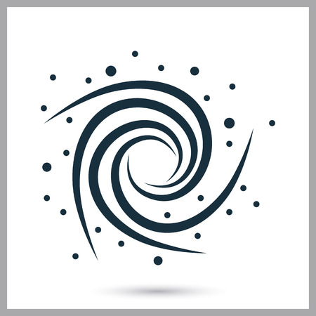 Galaxy icon on the backgroundのイラスト素材