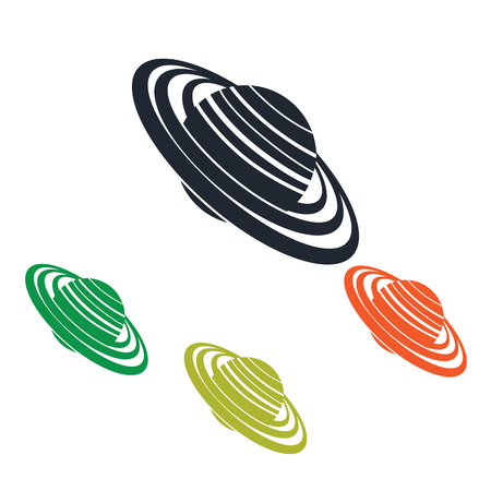 Saturn panet icon on the backgroundのイラスト素材