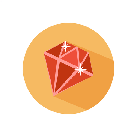 Property, gold and cash color flat iconのイラスト素材