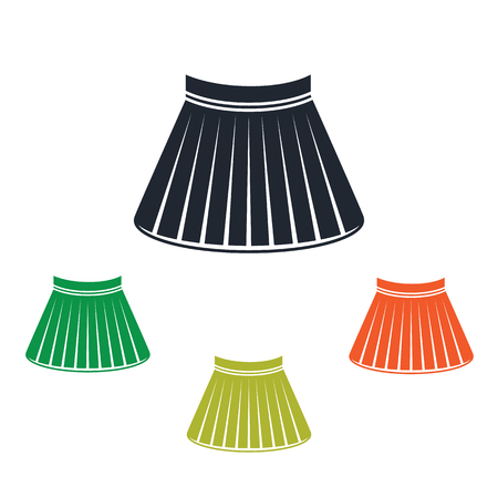 Female short skirt iconのイラスト素材