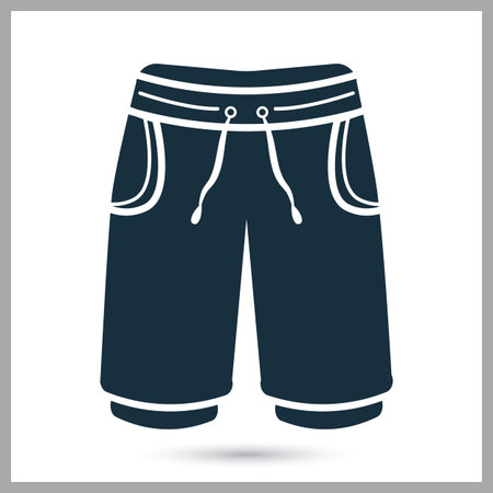 Male shorts iconのイラスト素材