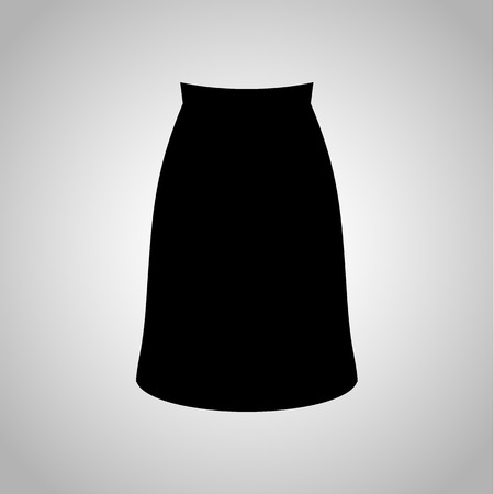 Female long skirt iconのイラスト素材