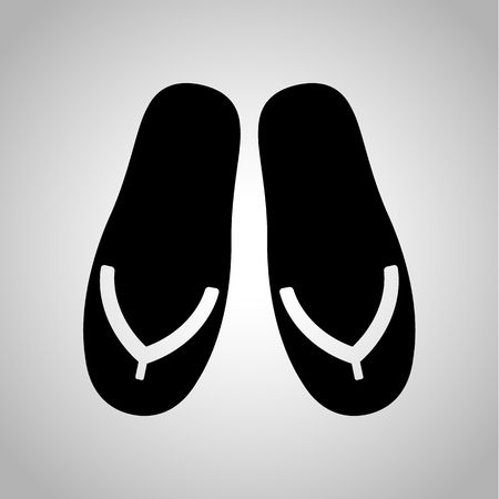 Summer flip flops iconのイラスト素材