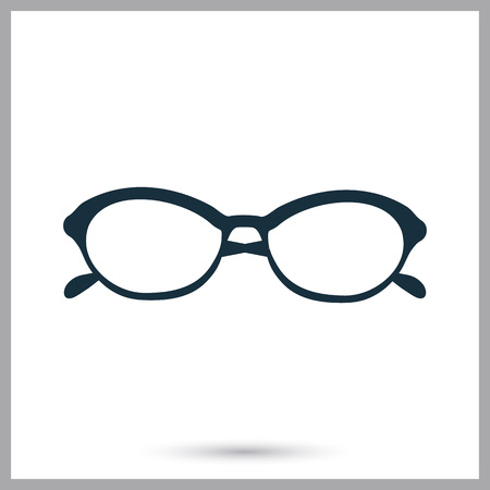 Female vision glasses iconのイラスト素材