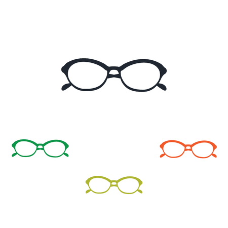 Female vision glasses iconのイラスト素材