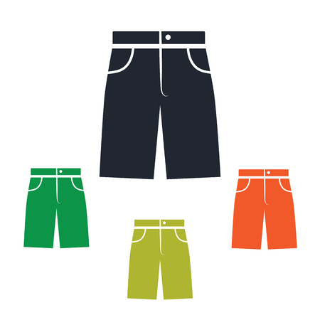 Male shorts iconのイラスト素材