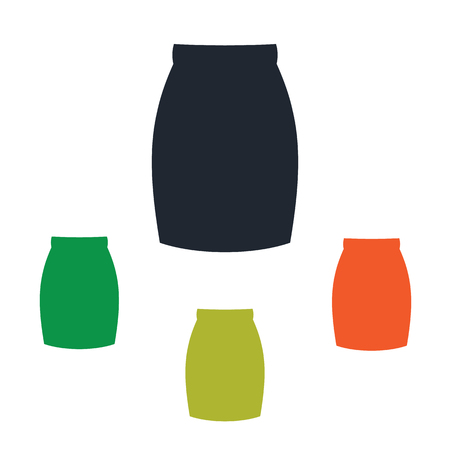 Female short skirt iconのイラスト素材