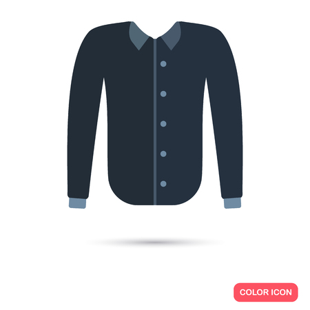 Male shirt color flat iconのイラスト素材