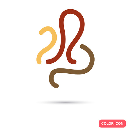 Germs color flat iconのイラスト素材