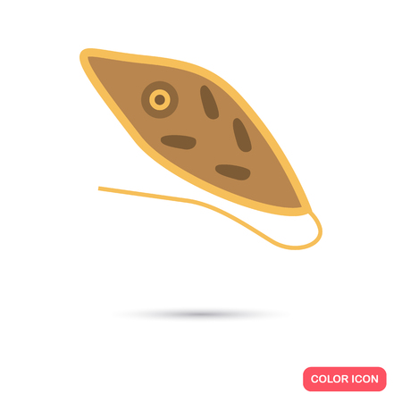 Germs color flat iconのイラスト素材