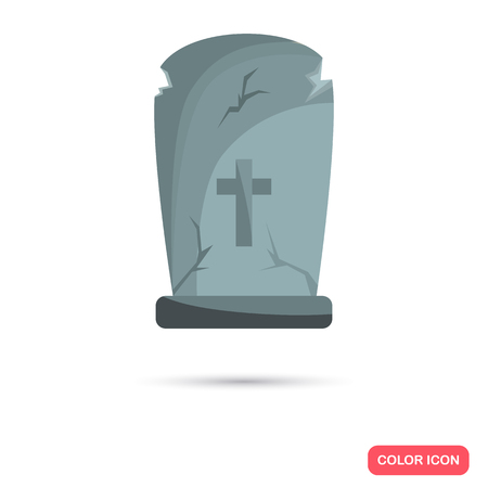Color grave in Cartoon style. Stock Vector icon. Illustration for web and mobile designのイラスト素材