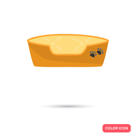 Dog soft place color icon. Flat design. Pet shop themeのイラスト素材