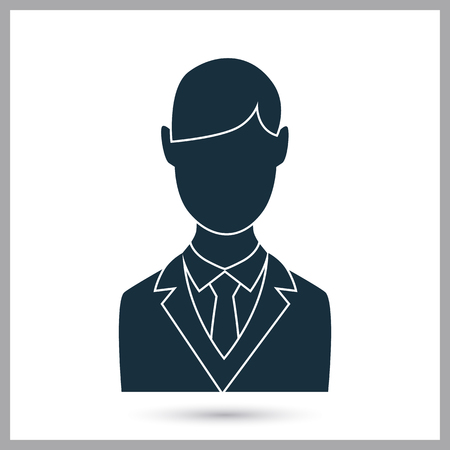 Businessman icon. Simple design for web and mobileのイラスト素材