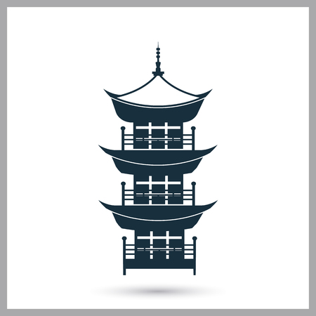China temple icon. Simple design for web and mobileのイラスト素材