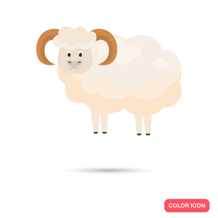 Ram color flat icon for web and mobile designのイラスト素材
