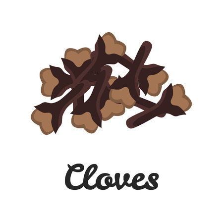 Cloves color color flat icon for web and mobile designのイラスト素材