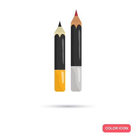 Eye and lip pencils color icon for web and mobile designのイラスト素材