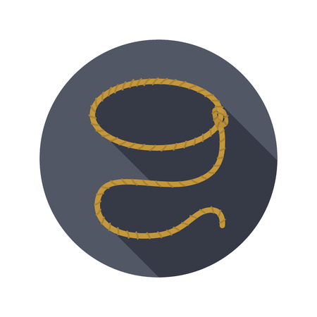 Lasso color flat icon for web and mobile designのイラスト素材
