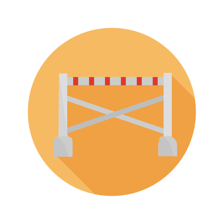 Hurdle in horse riding color flat icon for web and mobile designのイラスト素材