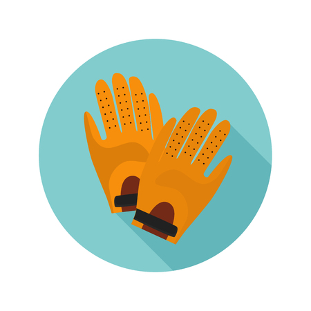 Riding gloves color flat icon for web and mobile designのイラスト素材