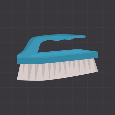 Brush for cleaning color flat icon for web and mobile designのイラスト素材