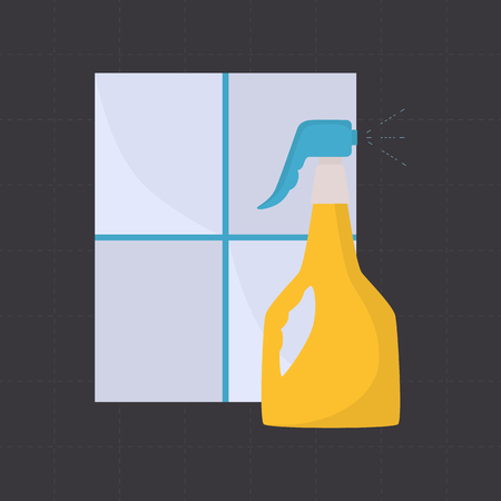 Tile and cleaning agent color flat icon for web and mobile designのイラスト素材