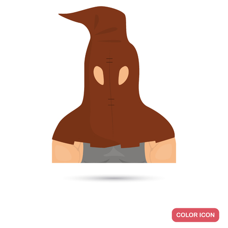 The court executioner color flat icon for web and mobile designのイラスト素材