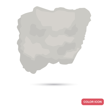 A piece of salt color flat icon for web and mobile designのイラスト素材