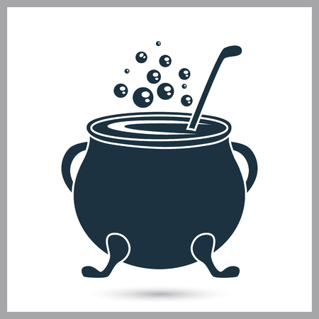 Witch pot simple stock vector iconのイラスト素材