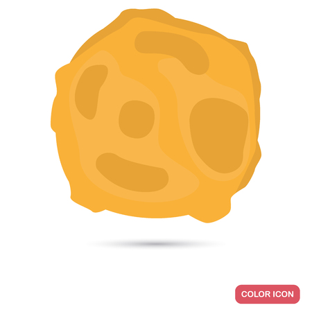 Mercury planet color flat iconのイラスト素材