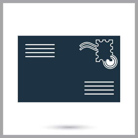 Letter simple iconのイラスト素材