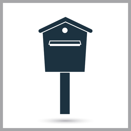 Street mailbox simple iconのイラスト素材