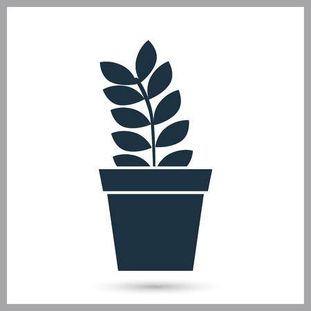 Houseplant simple iconのイラスト素材