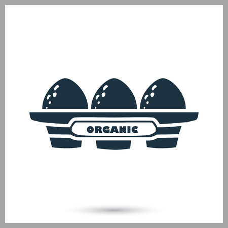 Egg tray simple iconのイラスト素材