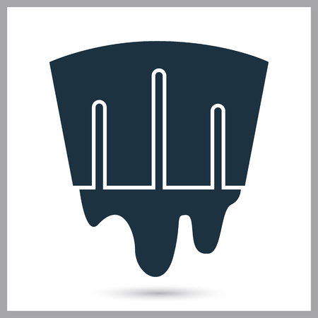 Power dam simple iconのイラスト素材